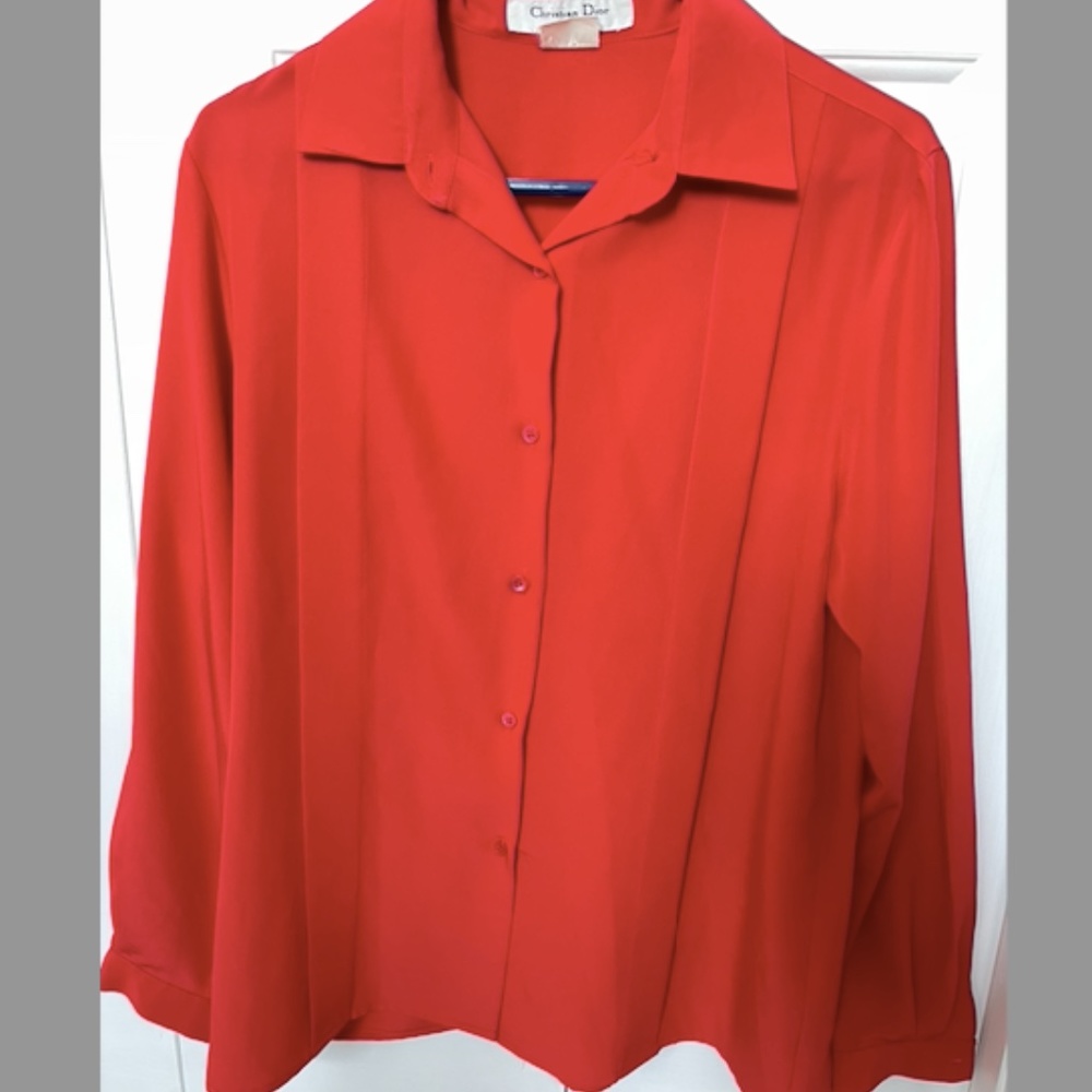 Christian Dior Sport Red Blouse